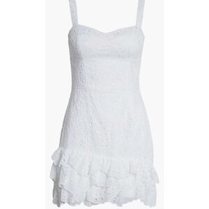 Lily Pulitzer Rosalie Sleeveless Romper White Small Summer Eyelet Size 2